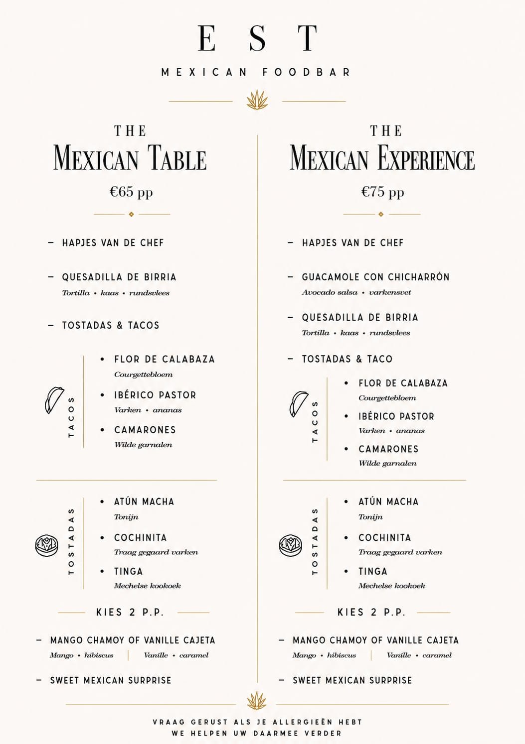 Menu NL