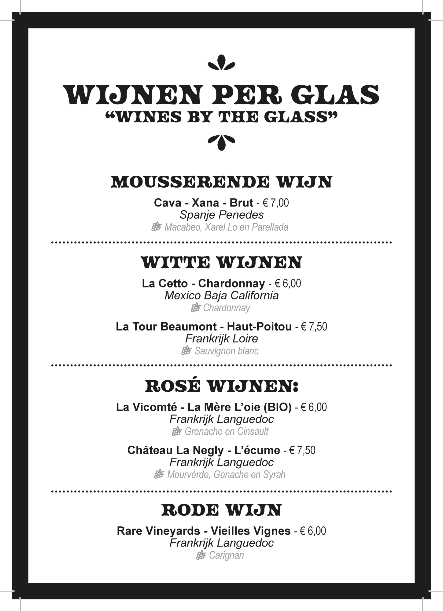 wine by the glass